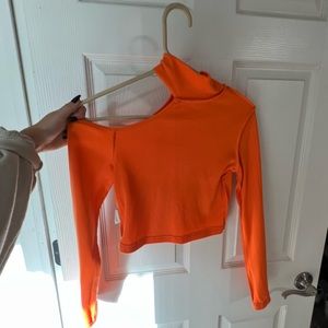 Cropped orange long sleeve